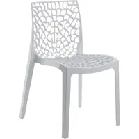 GRANDSOLEIL GRAND SOLEIL S6316B Upon Gruvyer Stapelstuhl, Polypropylen, Weiß, 51 x 52 x 81 cm, Weiß, 51 x 52 x 81 cm
