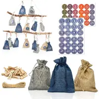Dune Design DIY Adventskalender zum Befüllen - 24 Geschenk Säckchen - Komplettes Bastelset