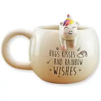 Winkee - Pet Friends Kaffeetasse Einhorn I Die süße Kaffee-Tasse & Tee-Becher in groß I Cute Coffee Mug I Große Tasse ca. 350 ml