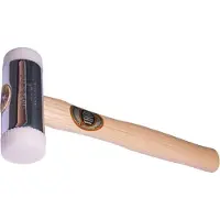 Thor THOREX Hammer mit Nylon Einsätze, Rund (Ø) 32 mm, 450 g, mit Holzstiel