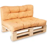 Bananair Palettenkissen aus polyester 120x80x15 cm, orange
