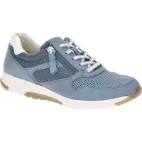 Gabor ROLLINGSOFT Damenschuhe - sportliche Schnür- Halbschuhe blau Freizeit NEU