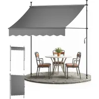 Sol Royal Klemmmarkise 1, 5m breit ohne Bohren SolVision BM3, Anthrazit