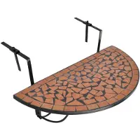 Syfax Balkonhängetisch Mosaik Terracotta