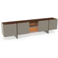 AEA Moderne Wohnwand Wohnzimmer Design TV Ständer Luxus Grau Lowboard neu