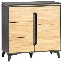 AEA Edle Designer Wohnwand Grau Beige Wohnwände Vitrine Kommode Wohnzimmer Set 4tlg.