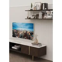 Xl Moebel Gmbh Moderne Wohnwand Wohnzimmer Regal Schrank Wohnwände TV-Ständern Braun