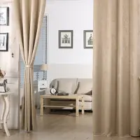 Happyment Gardinen Set Deluxe mit Rüsche – 2 Stück – 135x225cm – Verdunkelnd – Schwer – Mit Faltenband – Samt – Thermisch – Isolierend