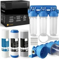 Sonstiges 3-stufige Umkehrosmose Wasserfiltration Vorfilter Hauswasser mit Kartuschen