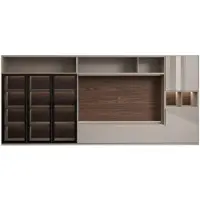 AEA Große Wohnwand Glastüren Wohnzimmermöbel Moderne Wohnwände Möbel Schrank