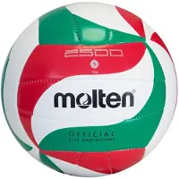 Molten - Kunstleder Volleyball PP176 (5) (Weiß/Grün/Rot)