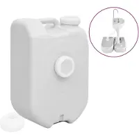 Syfax Wassertank Tragbar mit Adapter 24 L Grau