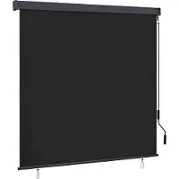 Syfax Rollo Anthrazit 180 x 250 cm Stoff und Aluminium