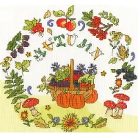 Bothy Threads "Herbstzeit" Kreuzstich-Set, XAL5, 24x24cm