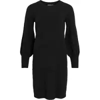 Vila Strickkleid "VIKERRY O-NECK KNIT DRESS - NOOS" Materialmix, regular fit
