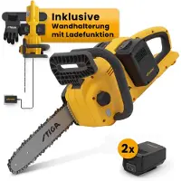 Stiga Akku-Kettensäge "CS 300e" 12" Schwert, inkl. 2x 4 Ah Akku und Ladegerät