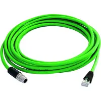 Telegärtner STX M12x1-RJ45 VL X-kod. Cat.6A, CP01CP05B-SFTP2607C7-1PUR-A0100, 1 m