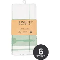 Tiseco Küchenhandtuch Home Studio Pharao BML Smoke Green (3er-Set) - 50 x 70 cm