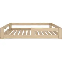 Need Sleep Kinderbett Bodenbett 90x200 cm mit Rausfallschutz aus Fichtenholz