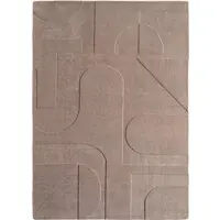 Carpetsale24 Boho Teppich 120 x 170 cm Beige, Weicher Skandinavischer Kurzflor mit 3D-Effekt, Waschbar für Wohnzimmer, Schlafzimmer oder Jugendzimmer