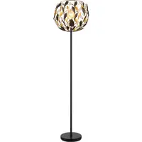 Globo Lighting Stehleuchte Metall schwarz matt, 1x E27