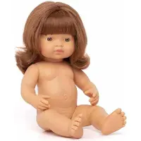 Miniland Europäische Rothaarige Babypuppe 38 Cm