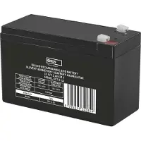 Emos Wartungsfreier Bleiakku 12V, 7,2 Ah, Faston 4,7 mm, Bleiakkumulator für USV-Anlagen, Notbeleuchtung, Alarmsysteme, USV-Geräte, B9654