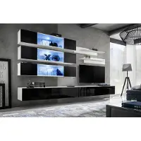 AEA Luxus Neu Wohnwand Designer Modern Wohnzimmer Set Wandschrank Lowboard
