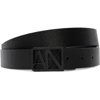 Armani Exchange für Herren. XM002659AF22849MC038 Wendegürtel mit schwarzem Logo (OSFA), Lässig, Leder