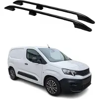 Omtec OMAC Dachreling 5732930B Fahrzeugdach beidseitig passend für PEUGEOT Partner III Kastenwagen (K9) Aluminium