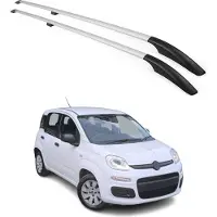 Omac Dachreling 2505933 Fahrzeugdach beidseitig für FIAT Panda Schrägheck (312, 319) Aluminium
