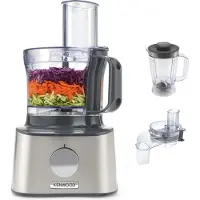 Kenwood MultiPro Compact FDM304SS, 2,1 l, Metallisch, Drehregler, 1,2 l, 4 Disks, Kunststoff