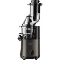 Black & Decker BXJE200E, Langsamer Entsafter, Schwarz, 1 l, 1 l, 8 cm, Edelstahl