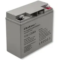 Qoltec AGM Batterie | 12V | 20Ah | Wartungsfrei | Effizient | LongLife | für USV, Roller