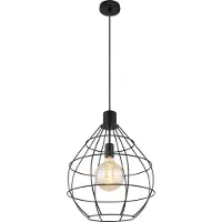 Globo Lighting Hängeleuchte Metall schwarz, 1x E27