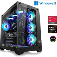 CSL-Computer Gaming PC, AMD Ryzen 9 9950X3D, 4300 MHz, Radeon RX 9070 XT, 64 GB DDR5, 2000 GB, Windows 11 Home, USB 3.2 | M12330H