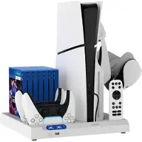 IPEGA All-in-One Charging Stand with Cooling for PS5/PS5 Slim Black