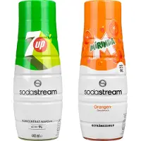 SodaStream Sirup Set 7UP Mirinda 2x440ml Getränkekonzentrat Mix