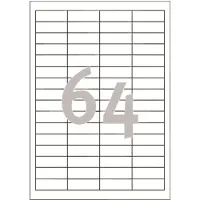 Avery Zweckform Universal-Etiketten 3667, ultragrip, 48,5 x 16,9 mm, 3667, 6400 Stück