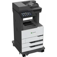Lexmark MX822ade, Laser, Monodruck, 1200 x 1200 DPI, A4, Direktdruck, Schwarz, Weiß