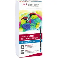 Tombow - 18 ABT Dual Brush Pen - Primary