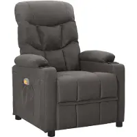 Syfax Massagesessel Dunkelgrau Stoff