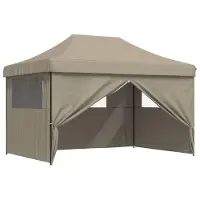 Syfax Party-Zelt Taupe 279 x 410 x 315 cm Oxford-Stoff