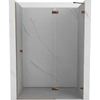 Mexen Lunar Duschdrehtür rechts 140 cm, transparent, Roségold - 834-140-000-60-00-P