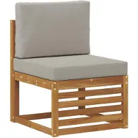 vidaXL Outdoor Mittelsofa Massivholz Akazie Natur