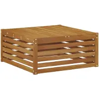 vidaXL Tisch für Outdoor Massivholz Akazie Natur 79 x 79 x 37 cm