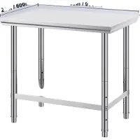 OEM Küchenarbeitstisch, verstellbares Unterregal, stabile Struktur, 35x24x32 Zoll, 35x24x32 Zoll