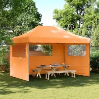 vidaXL "Neues Produkt" Party-Zelt - CLORIS - Pavillon - Orange 279x410x315 cm Oxford-Stoff - Pavillons & Partyzelte V2788