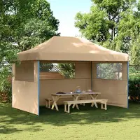 vidaXL "Neues Produkt" Party-Zelt - CLORIS - Pavillon - Beige 292x440x315 cm Oxford-Stoff - Pavillons & Partyzelte V2801