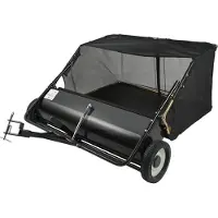 StarTech.com Rasenkehrmaschine - Anhängerasenkehrer für Rasentraktor & Aufsitzmäher - 111,8 cm Kehrbreite - 0,7 m³ Fangsack - Einstellbare Kehrhöhe - Für Hof & Garten